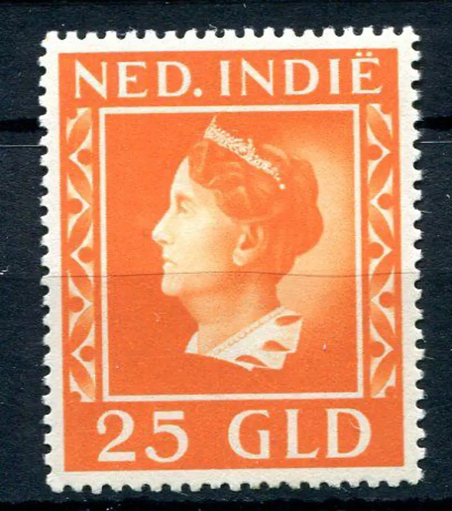 Netherlands Indies 1941 25g orange. Fine MLH. SG ... Image 1++