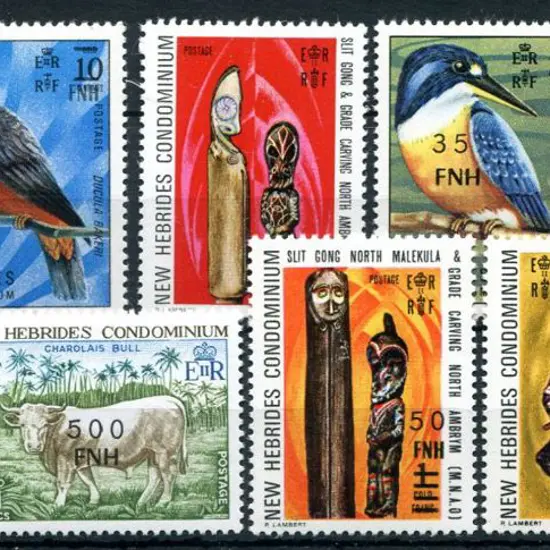 New Hebrides 1977/78 5f to 500f Port Vila ...
