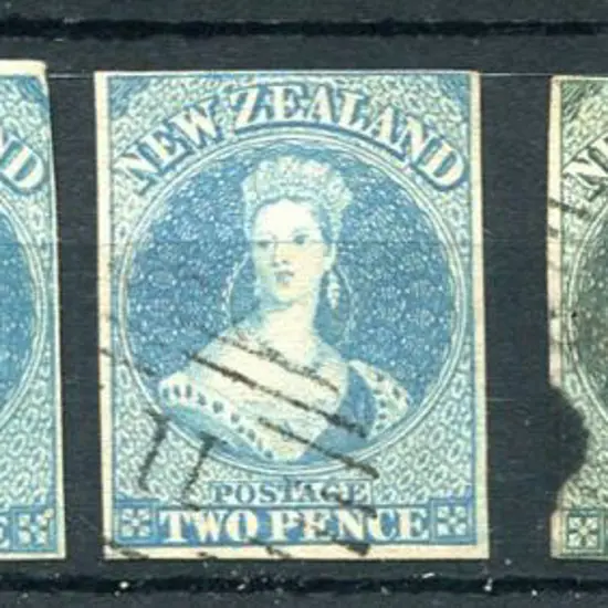 New Zealand 1857/63 2d pale blue, blue & deep dull ...