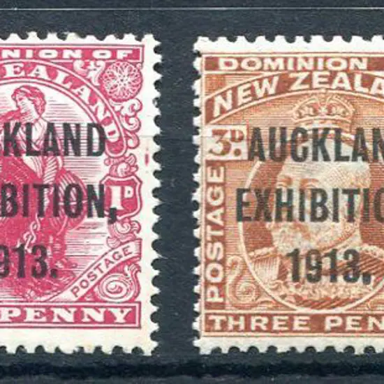 New Zealand 1913 Auckland Exhibition set of 4. ...