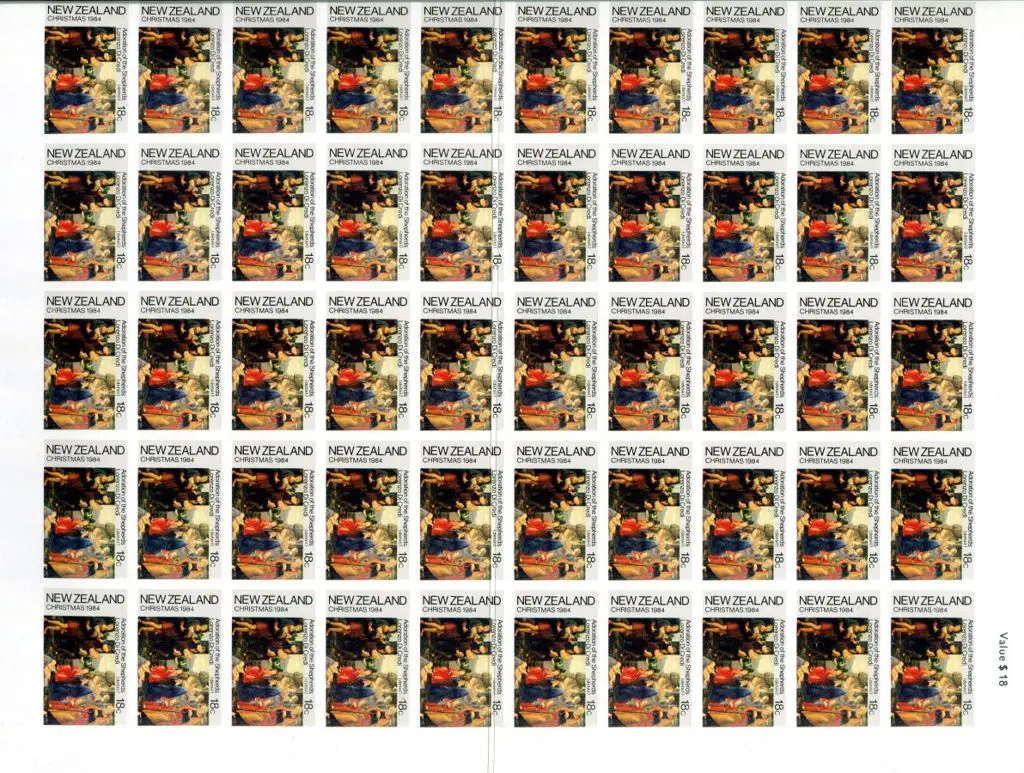 New Zealand 1984 18c Christmas complete ... Image 1++
