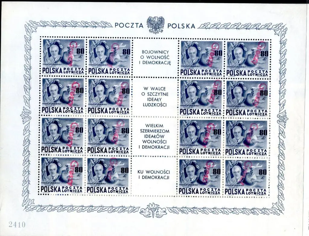 Poland 1950 Currency Revaluation with "Groszy" ... Image 1++