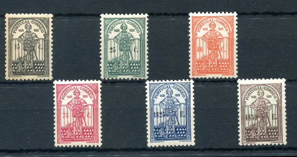 Portugal 1931 Pereira set of 6. Fresh MLH. SG ... Image 1++