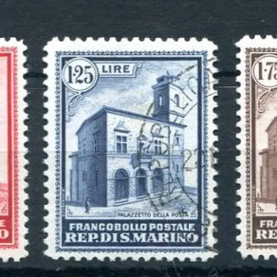San Marino 1932 New Post Office set of 5. Fine ...