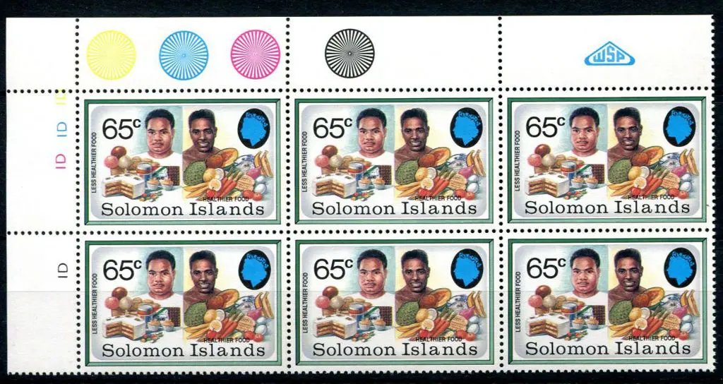 Solomon Islands 1991 65¢ Health Campaign - "Less ... Image 1++