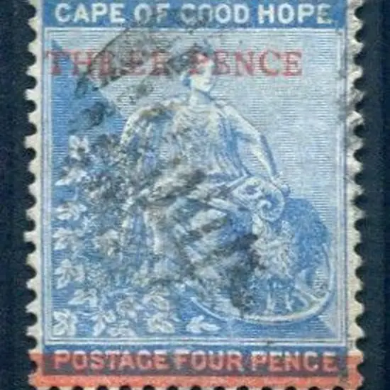 South Africa - Cape of Good Hope 1879 4d blue with ...