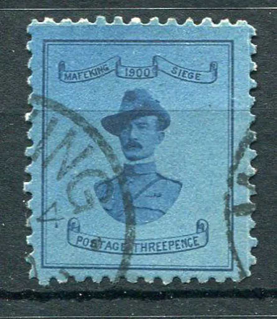 South Africa-Mafeking Siege 1900 3d pale blue on ... Image 1++