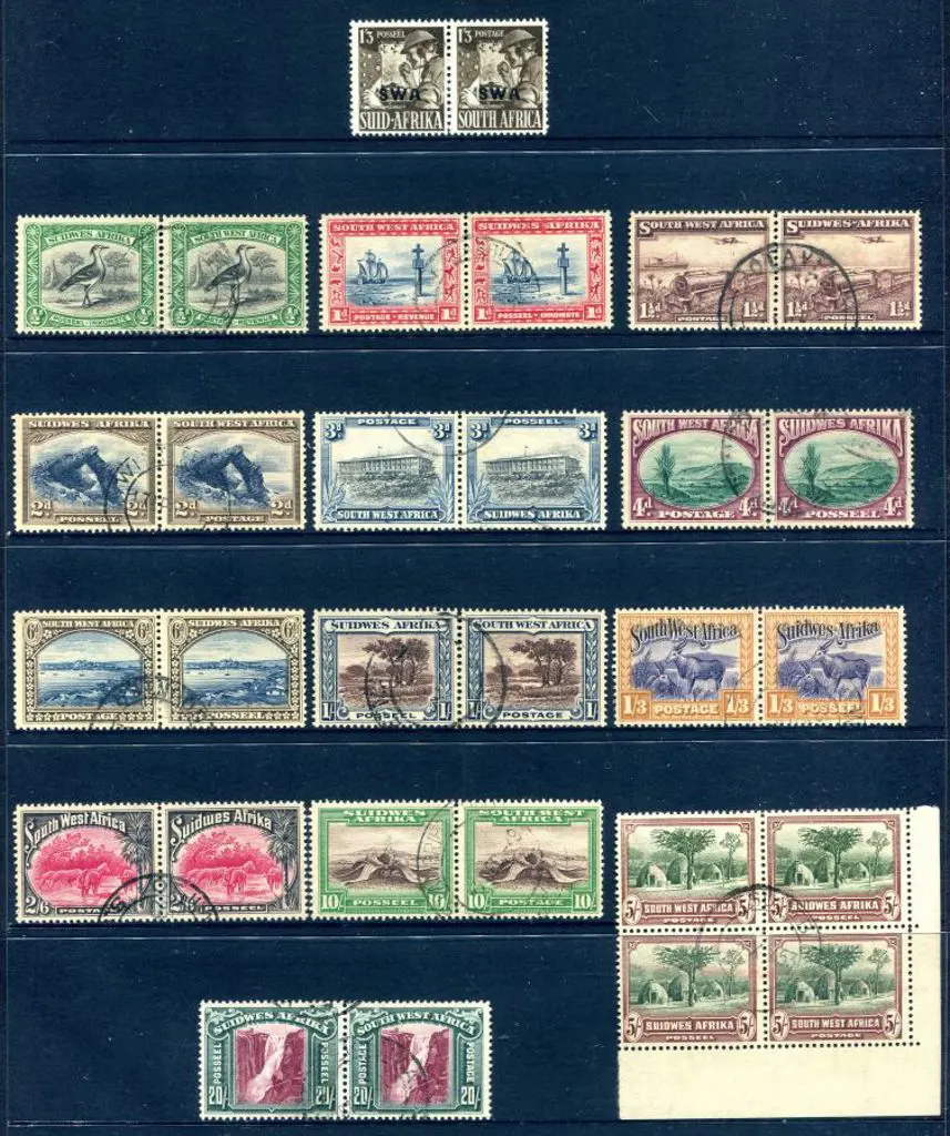 South West Africa 1931 ½d to 20/- defins in F/U ... Image 1++
