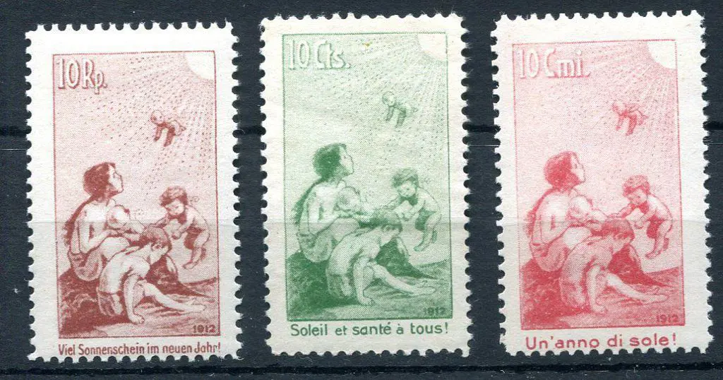 Switzerland 1912 Pro Juventute forerunners set of ... Image 1++