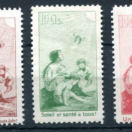 Switzerland 1912 Pro Juventute forerunners set of ...
