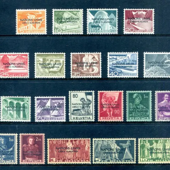 Switzerland 1950 "NATIONS UNIES OFFICE EUROPEEN" ...
