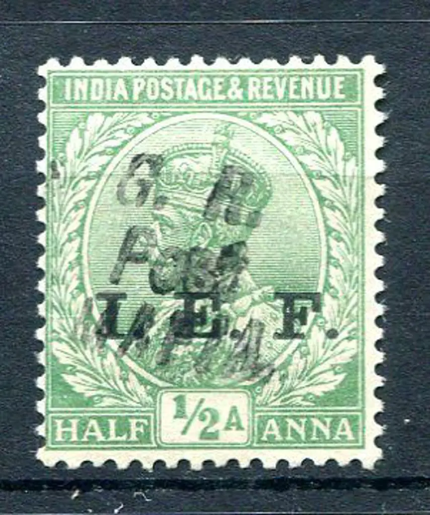 Tanganyika - Mafia Island 1917 India green ovptd ... Image 1++