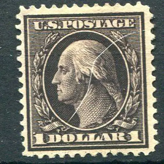 USA 1908/09 $1 violet-brown Washington, perf.12. ...