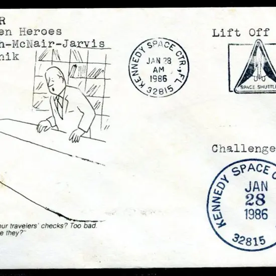 USA 1986 (28th Jan) illust cover with USA 22c ...
