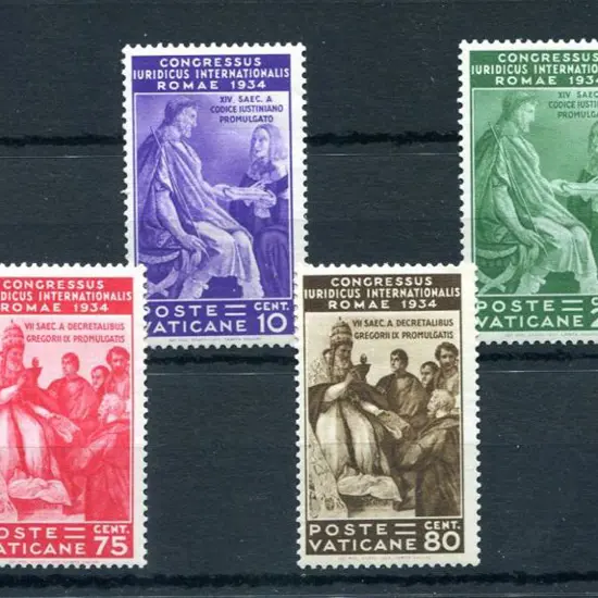 Vatican 1935 Juridical Congress set of 6. Fine ...