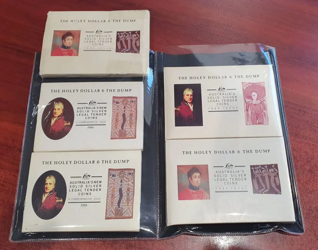 1988, 1989 & 1990 "The Holey Dollar & The Dump" ... Image 1++