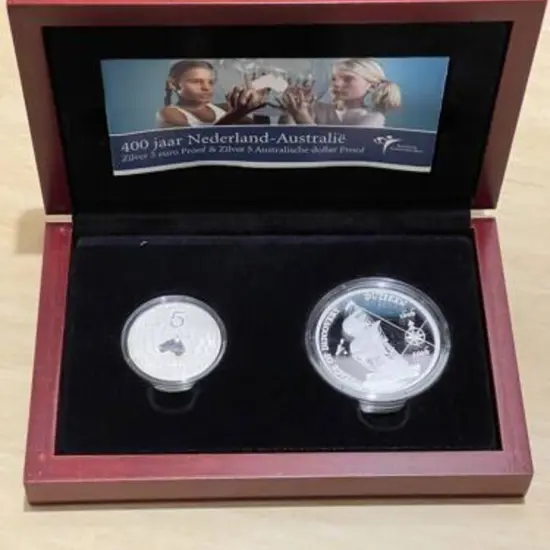 2006 $5 Duyfken 1oz silver proof in joint pres ...