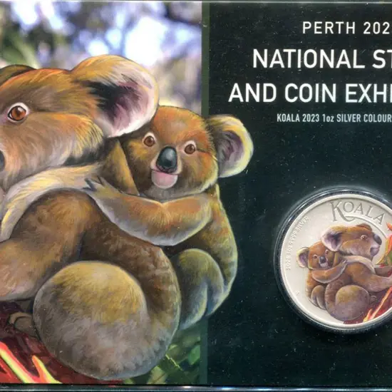 2023 $1 Koala 1oz silver coloured coin with ...
