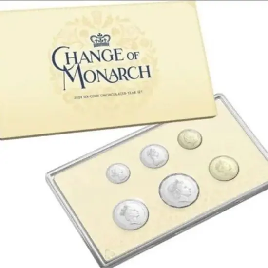 2024 5c to $2 "Change of Monarch" Unc set of 6 in ...