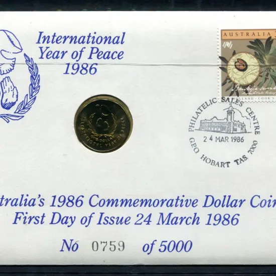 1986 (24th Mar) International Year of Peace PNC ...