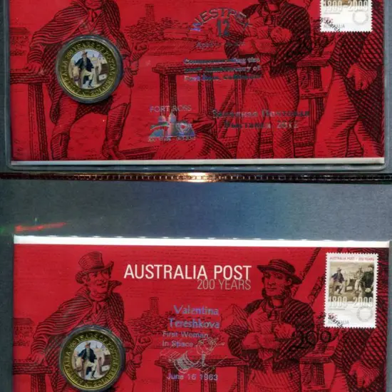2009 (25th Mar) Aust Post 200 Years with colour $1 ...