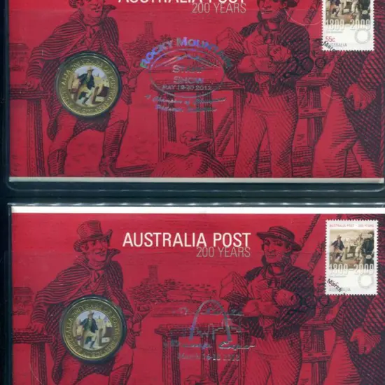 2009 (25th Mar) Aust Post 200 Years as above with ...