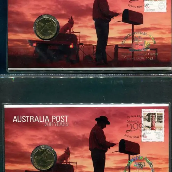 2009 (26th June) Aust Post 200 Years with $1 RAM ...