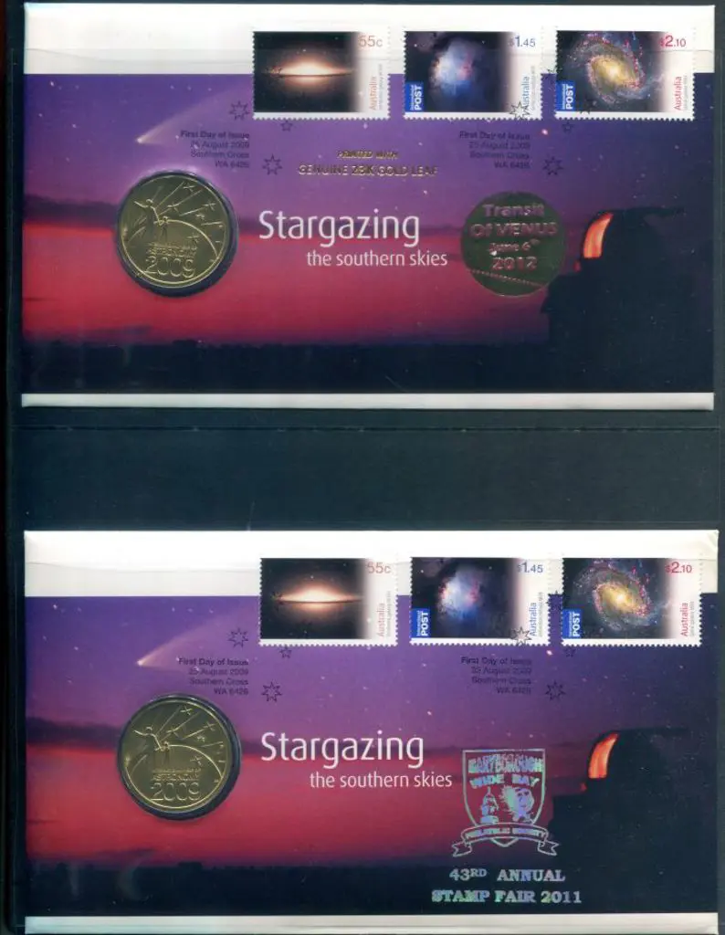 2009 (25th Aug) Stargazing with set of 3 commems & ... Image 1++