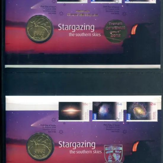 2009 (25th Aug) Stargazing with set of 3 commems & ...