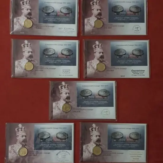 2010 (23rd Feb) Commonwealth Coinage PNC's x 11 ...