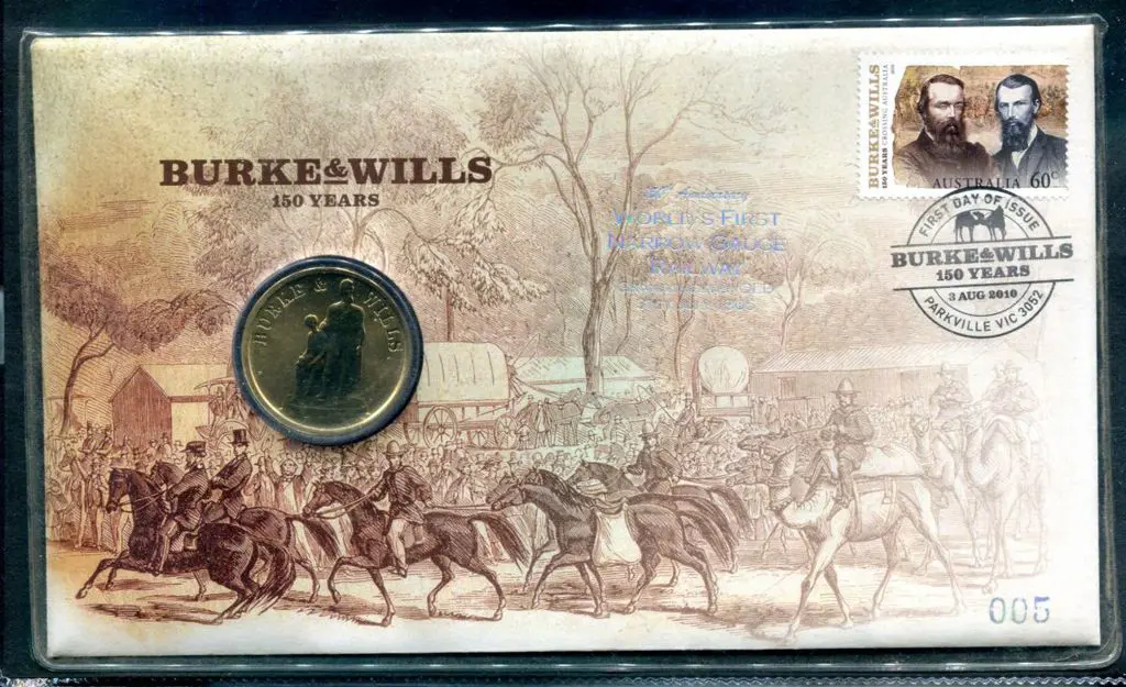 2010 (3rd Aug) Burke & Wills with 60c commem & $1 ... Image 1++