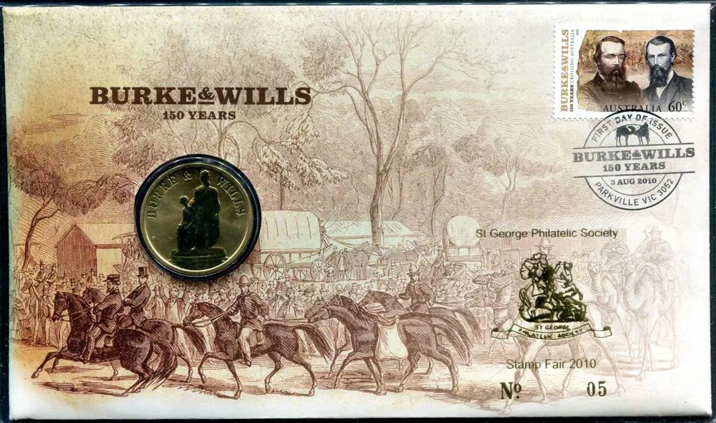 2010 (3rd Aug) Burke & Wills as above but ovptd ... Image 1++