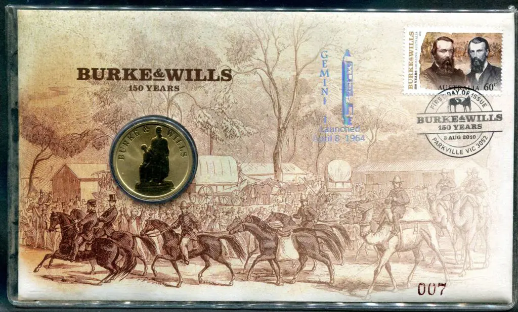 2010 (3rd Aug) Burke & Wills as above but ovptd ... Image 1++