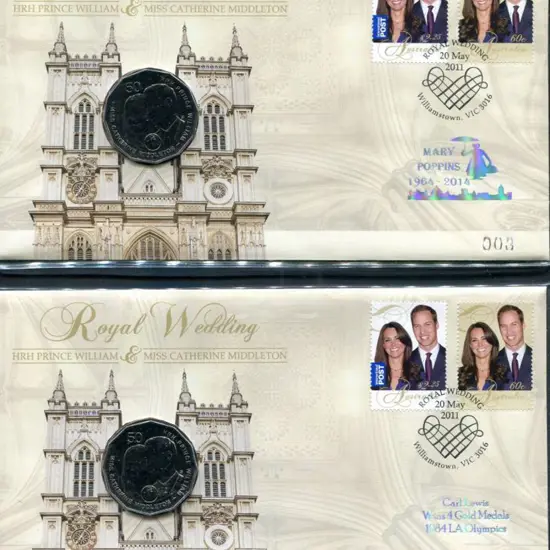 2011 (20th May) Royal Wedding as above but with ...