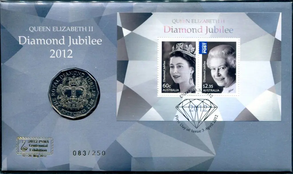 2012 (3rd April) QEII Diamond Jubilee ovptd "2012 ... Image 1++