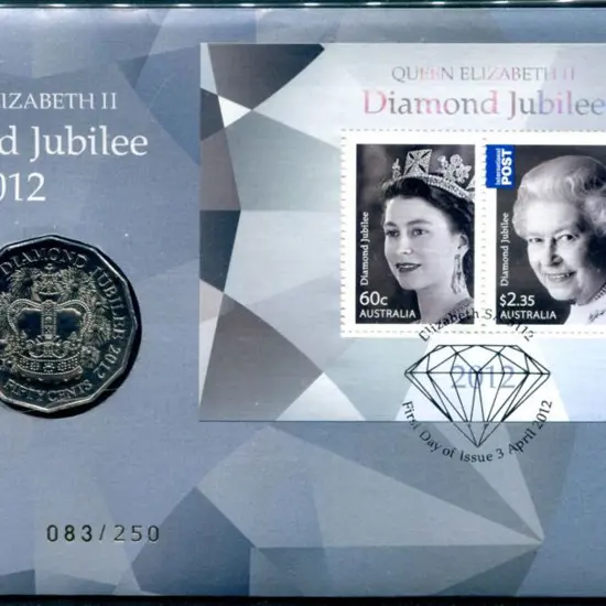 2012 (3rd April) QEII Diamond Jubilee ovptd "2012 ...