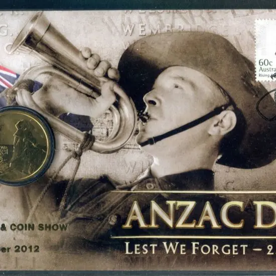2012 (17th April) Anzac Day with 60c Rising Sun ...