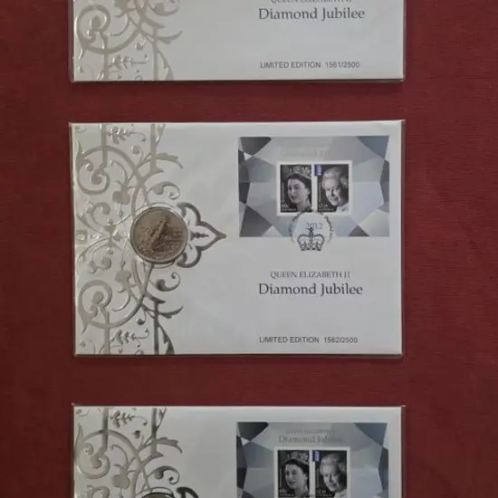 2012 (1st June) QEII Diamond Jubilee with GB £5 ...