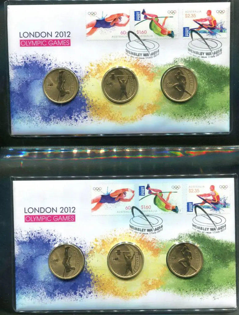2012 (17th July) London Olympic Games 3 stamp & $1 ... Image 1++
