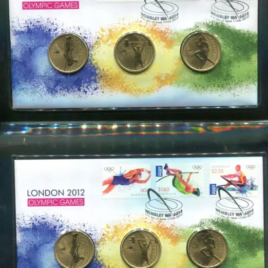 2012 (17th July) London Olympic Games 3 stamp & $1 ...