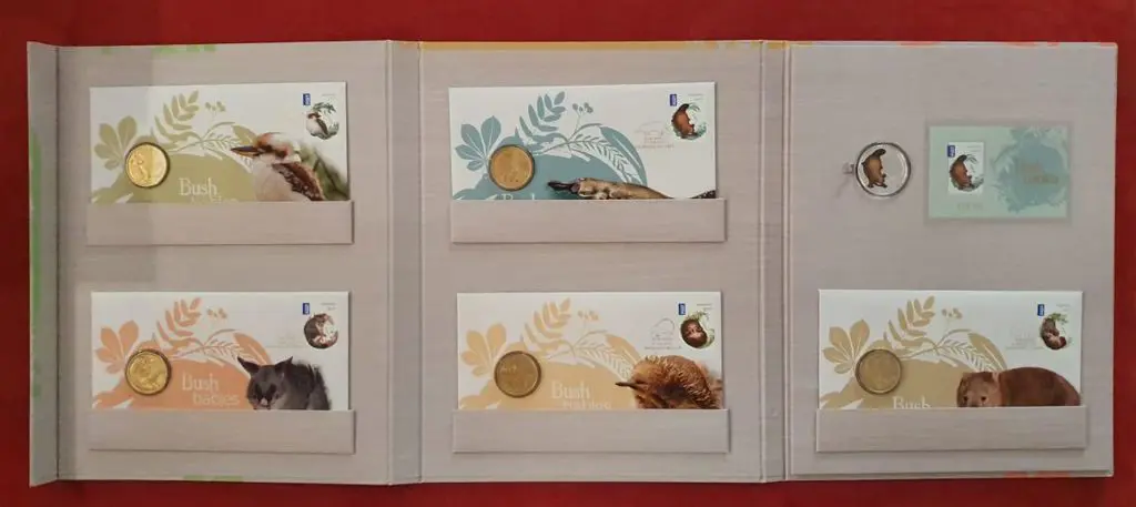 2013 Bush Babies set of 5 with gold foiled pmks ... Image 1++