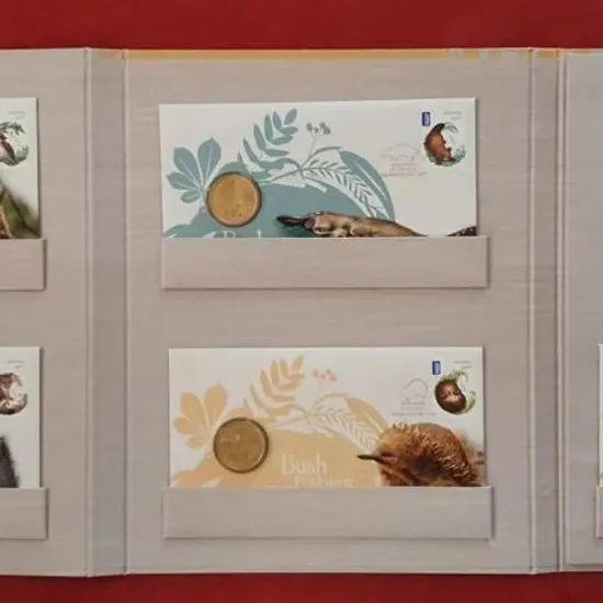 2013 Bush Babies set of 5 with gold foiled pmks ...