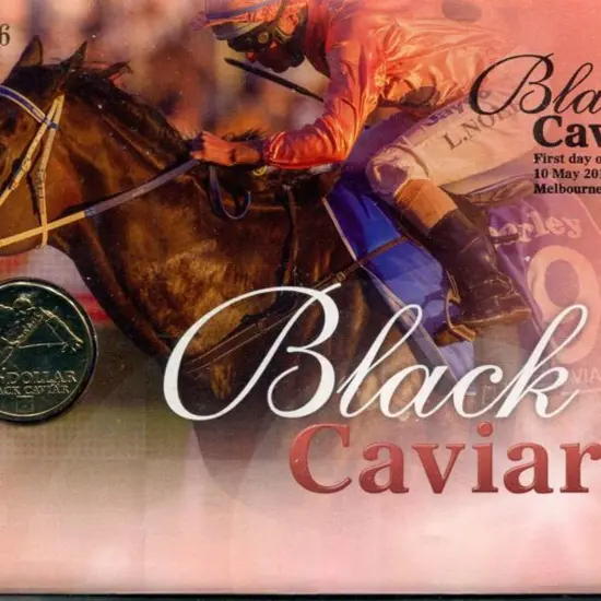 2013 (10th May) Black Caviar with matching 60c ...
