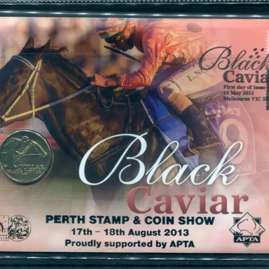2013 (10th May) Black Caviar with matching 60c ...