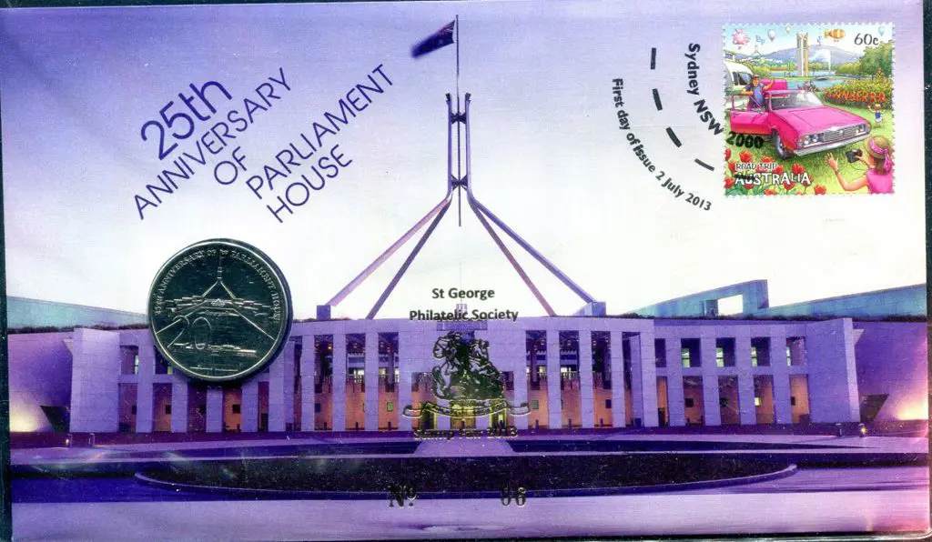 2013 (2nd July) Parl House 25th Anniv with 60c ... Image 1++