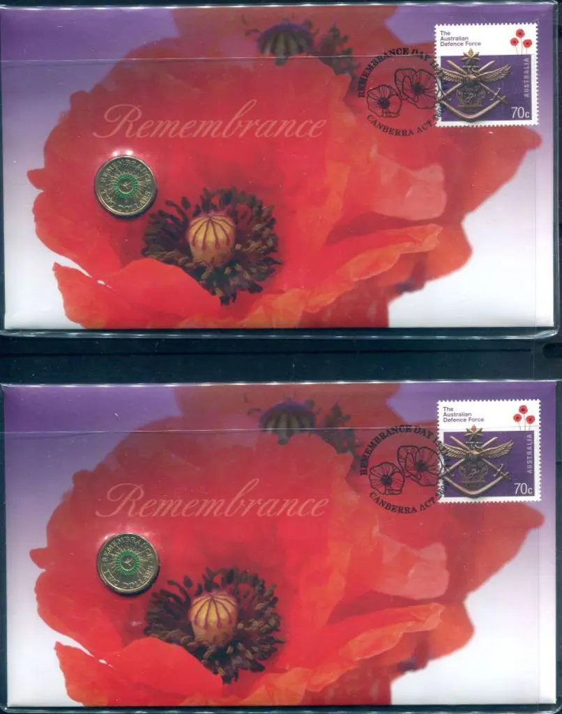 2014 (11th Nov) Remembrance with 70c ADF stamp & ... Image 1++