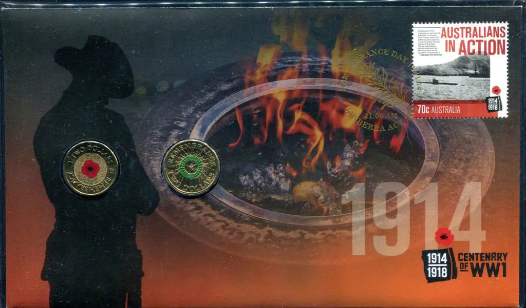 2014 (11th Nov) WWI Cent. Remembrance Day with 70c ... Image 1++