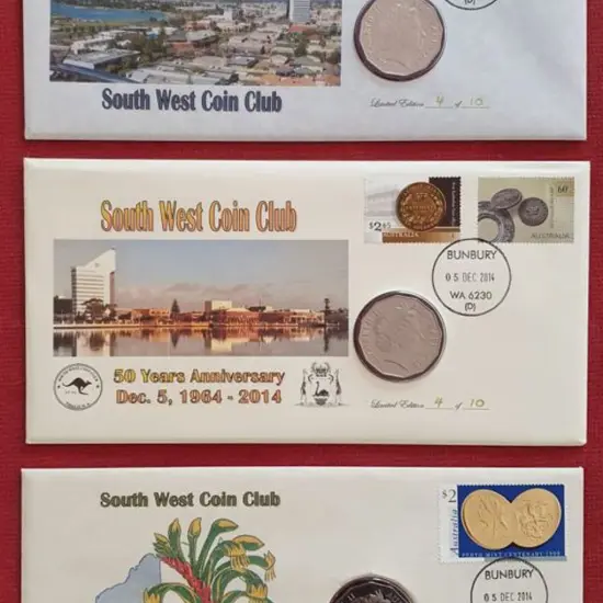 2014 (5th Dec) Set of 3 PNC's celebrating the ...