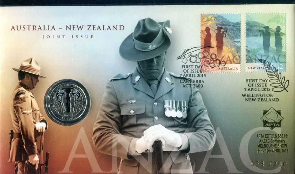 2015 (7th Apr) Aust-NZ Joint ANZAC issue with both ... Image 1++