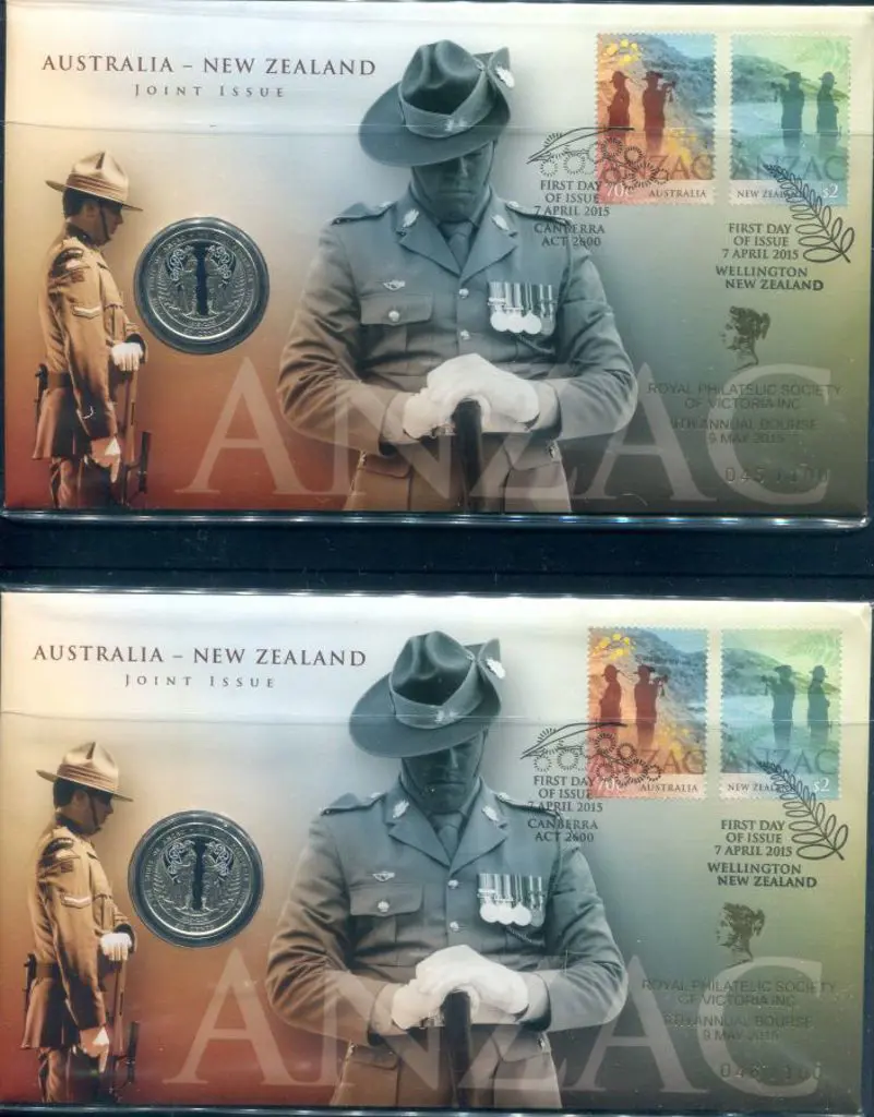2015 (7th Apr) Aust-NZ Joint ANZAC issue as above ... Image 1++